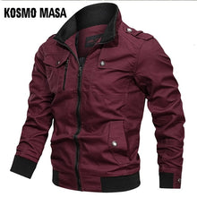 Load image into Gallery viewer, KOSMO MASA Cotton Bomber Jacket Men Windbreaker Army Military 2019 Spring Autumn Casual Men&#39;s Coats And Jackets For Men MJ0087
