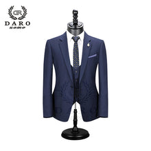 Load image into Gallery viewer, 2019 DARO Men Suits  Slim Fit Jacket pants vest for Business Work and weeding Wear  3Pcs Set DR6158