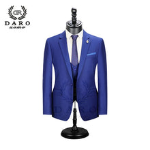 Load image into Gallery viewer, 2019 DARO Men Suits  Slim Fit Jacket pants vest for Business Work and weeding Wear  3Pcs Set DR6158