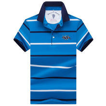 Load image into Gallery viewer, 2019 New Arrival brand polo shirt men 3D Embroidery striped long sleeve men polo shirt high quality cotton camisas polo shirt