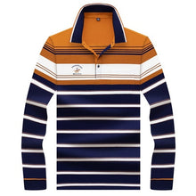 Load image into Gallery viewer, 2019 New Arrival brand polo shirt men 3D Embroidery striped long sleeve men polo shirt high quality cotton camisas polo shirt