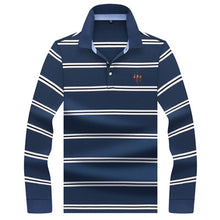 Load image into Gallery viewer, 2019 New Arrival brand polo shirt men 3D Embroidery striped long sleeve men polo shirt high quality cotton camisas polo shirt