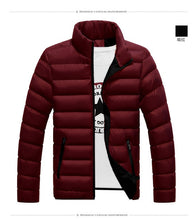 Load image into Gallery viewer, LBL Winter Autumn Jacket Men Windbreaker Solid Mens CoatStreetwear Windproof Zipper Overcoat Male Fashion Warm Parka Jackets Man