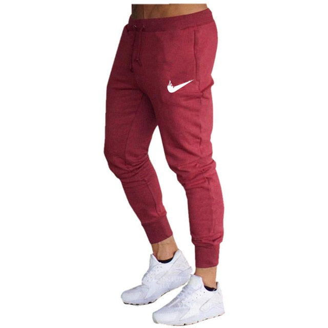 Mens Joggers Casual Pants Fitness Male Sportswear Tracksuit Bottoms Skinny Sweatpants Trousers Black Gyms Joggers Track Pants