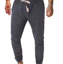 Load image into Gallery viewer, PUIMENTIUA 2019 Fashion Mens Autumn Sweatpants Full Length Casual Solid Slim Elastic Waist Streetwear Joggers Homme Sweat Pants