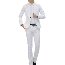 Load image into Gallery viewer, Men Wedding Suit set 2pcs Male Blazers Slim Fits Suit For Men Costume Business Formal traje hombre Classic Black costume homme