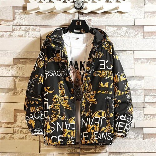 New Spring Autumn Mens Casual Streetwear Hoodie Jacket Men Waterproof Clothes Men'S Windbreaker Coat Male Outwear Plus Size 4XL