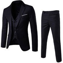 Load image into Gallery viewer, HEFLASHOR 2019 Men&#39;s Fashion Slim Suits Men&#39;s Business Casual Clothing Groomsman Three-piece Suit Blazers Jacket Pants Sets