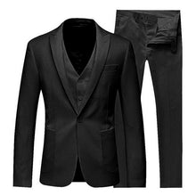 Load image into Gallery viewer, HEFLASHOR 2019 Men&#39;s Fashion Slim Suits Men&#39;s Business Casual Clothing Groomsman Three-piece Suit Blazers Jacket Pants Sets