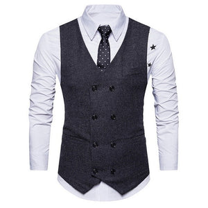 HEFLASHOR 2019 Men's Fashion Slim Suits Men's Business Casual Clothing Groomsman Three-piece Suit Blazers Jacket Pants Sets