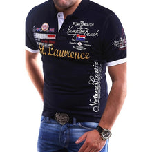 Load image into Gallery viewer, ZOGAA Suumer Men Casual Polo Shirt Guys Cotton Short Sleeve Printed Polo Shirt Male Casual Slim Fit Solid Polo Shirt 2019 Hot