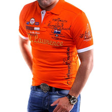 Load image into Gallery viewer, ZOGAA Suumer Men Casual Polo Shirt Guys Cotton Short Sleeve Printed Polo Shirt Male Casual Slim Fit Solid Polo Shirt 2019 Hot