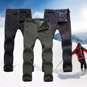 Fleece Warm Softshell Hiking Pants Warm  Men Winter Windproof ski Trousers Campping Trekking mountain Pants plus size s-5xl