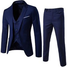Load image into Gallery viewer, 2019 Male Suits Blazer Slim Business Formal Dress Waistcoat Groom Man Suit Exquisite Weeding Office Pants Set Thin Blazer