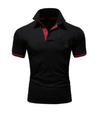 Load image into Gallery viewer, Mens Polo Shirt 2019 New Summer Short Sleeve Turn-over Collar Slim Tops Casual Breathable Solid Color Business Shirt