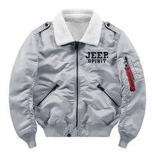 Load image into Gallery viewer, Winter Streetwear Military Pilot Jacket Men Air Force Thick Bomber Jacket Multi-pocket Ribbon Baseball Jackets Male Size M-4XL