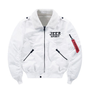 Winter Streetwear Military Pilot Jacket Men Air Force Thick Bomber Jacket Multi-pocket Ribbon Baseball Jackets Male Size M-4XL