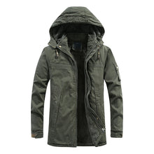 Load image into Gallery viewer, streetwear  Winter Hooded Windproof Solid Long Sleeve Soft Coat Shell  jacket men jaqueta masculino chaqueta hombre casaco