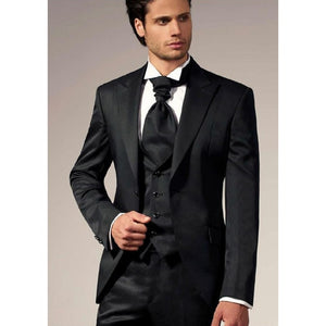 New Brand Groom Tuxedo Suit 2019 Custom Made Wine Red Men Suits Terno Slim Fit Peaked Lapel Groomsmen Men Wedding Prom Suits