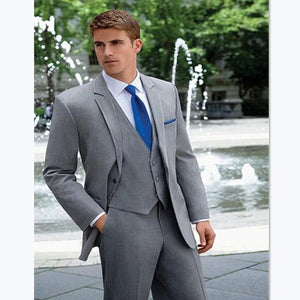 New Brand Groom Tuxedo Suit 2019 Custom Made Wine Red Men Suits Terno Slim Fit Peaked Lapel Groomsmen Men Wedding Prom Suits