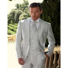 Load image into Gallery viewer, New Brand Groom Tuxedo Suit 2019 Custom Made Wine Red Men Suits Terno Slim Fit Peaked Lapel Groomsmen Men Wedding Prom Suits