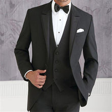Load image into Gallery viewer, New Brand Groom Tuxedo Suit 2019 Custom Made Wine Red Men Suits Terno Slim Fit Peaked Lapel Groomsmen Men Wedding Prom Suits
