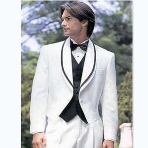 New Brand Groom Tuxedo Suit 2019 Custom Made Wine Red Men Suits Terno Slim Fit Peaked Lapel Groomsmen Men Wedding Prom Suits