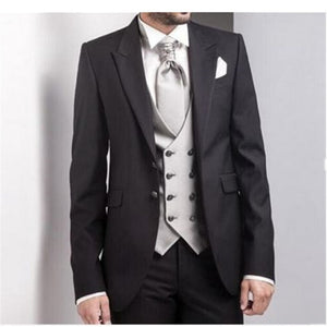 New Brand Groom Tuxedo Suit 2019 Custom Made Wine Red Men Suits Terno Slim Fit Peaked Lapel Groomsmen Men Wedding Prom Suits