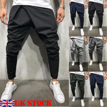 Load image into Gallery viewer, new Style Fashion Solid Men&#39;s Track Pants Slim Cuff Trousers Casual Tracksuit Casual Plain