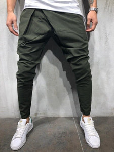 new Style Fashion Solid Men's Track Pants Slim Cuff Trousers Casual Tracksuit Casual Plain