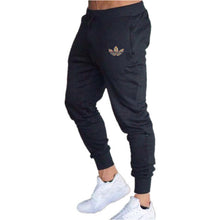 Load image into Gallery viewer, Mens Joggers Casual Pants Fitness Men Sportswear Tracksuit Bottoms Skinny Sweatpants  Black Gyms Jogger Track Pants+t-shirts set