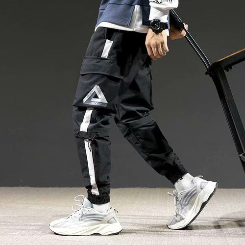 2019 Japan Hip Hop Boy Multi-pocket Elastic Waist Design Harem Pant Men Streetwear Punk Casual Trousers Jogger Male Dancing Pant