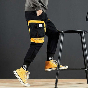 2019 Japan Hip Hop Boy Multi-pocket Elastic Waist Design Harem Pant Men Streetwear Punk Casual Trousers Jogger Male Dancing Pant