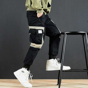 2019 Japan Hip Hop Boy Multi-pocket Elastic Waist Design Harem Pant Men Streetwear Punk Casual Trousers Jogger Male Dancing Pant