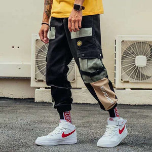 2019 Japan Hip Hop Boy Multi-pocket Elastic Waist Design Harem Pant Men Streetwear Punk Casual Trousers Jogger Male Dancing Pant