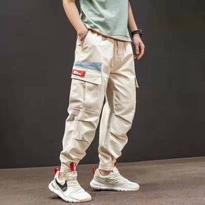 2019 Japan Hip Hop Boy Multi-pocket Elastic Waist Design Harem Pant Men Streetwear Punk Casual Trousers Jogger Male Dancing Pant