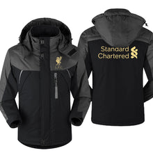 Load image into Gallery viewer, Mo Salah Never Give Up Liverpool Winter parka men plus velvet warm windproof coats mens hooded jackets men&#39;s outwear overcoat