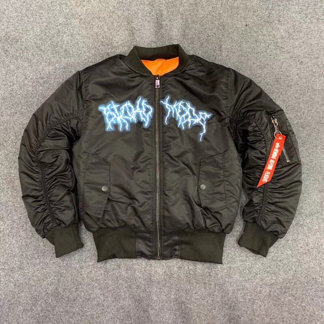 Travis Scott AstroWorld Bomber Jacket Men Women 1:1 High Quality MA-1 Coat Flight Pilot Jacket Travis Scott AstroWorld Jackets