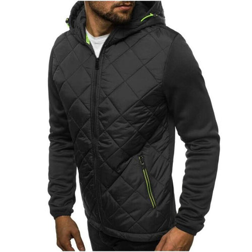 New Fashion Hoody Spliced Jacket Casual Solid Men Hoodies Sweatshirts Casual Coat Hooded Zip Cardigan Plus Fleece Clothes