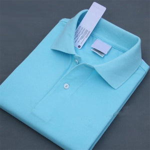 Men Summer Polo Shirt 2019 Brand Men's Fashion Cotton Short Sleeve Polo Crocodile Shirts Male Solid Jersey Breathable Tops Tees