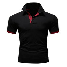 Load image into Gallery viewer, Mens Polo Shirt 2019 New Summer Short Sleeve Turn-over Collar Slim Tops Casual Breathable Solid Business Shirt