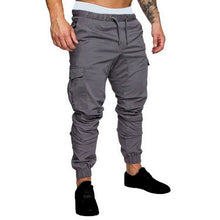 Load image into Gallery viewer, Casual Joggers Pants Solid Color Men Cotton Elastic Long Trousers Pantalon Homme Military Cargo Pants Leggings Fashion New 2019