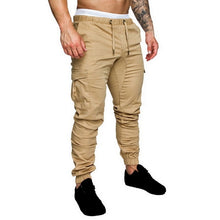 Load image into Gallery viewer, Casual Joggers Pants Solid Color Men Cotton Elastic Long Trousers Pantalon Homme Military Cargo Pants Leggings Fashion New 2019