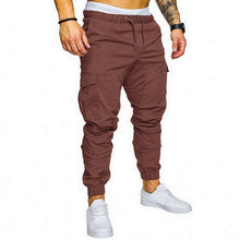 Load image into Gallery viewer, Casual Joggers Pants Solid Color Men Cotton Elastic Long Trousers Pantalon Homme Military Cargo Pants Leggings Fashion New 2019