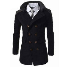 Load image into Gallery viewer, TANG 2019 Hot Sale New Brand Men Coat Autumn Winter Men Coat Jackets Turn Down Collar Long Sleeve Button Pockets