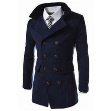 Load image into Gallery viewer, TANG 2019 Hot Sale New Brand Men Coat Autumn Winter Men Coat Jackets Turn Down Collar Long Sleeve Button Pockets
