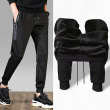 Load image into Gallery viewer, Men&#39;s Plus Size M-5XL Winter Warm Pants Outside Fleece Joggers Thicken Sweatpants Heavy Zipper Trousers Men Loose Sweat Pants