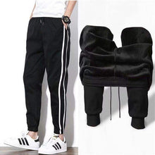 Load image into Gallery viewer, Men&#39;s Plus Size M-5XL Winter Warm Pants Outside Fleece Joggers Thicken Sweatpants Heavy Zipper Trousers Men Loose Sweat Pants