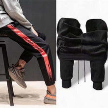 Load image into Gallery viewer, Men&#39;s Plus Size M-5XL Winter Warm Pants Outside Fleece Joggers Thicken Sweatpants Heavy Zipper Trousers Men Loose Sweat Pants