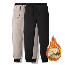 Load image into Gallery viewer, Thicken Sweatpants Winter Men&#39;s Plus Velvet Padded Trousers Slim Large Size Warm Pants Solid Trend Sports Jogges M-5XL,ZA306